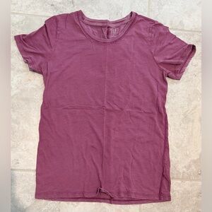 GAP Plum Short Sleeve Knit Tee | XS | Soft Lightweight Top